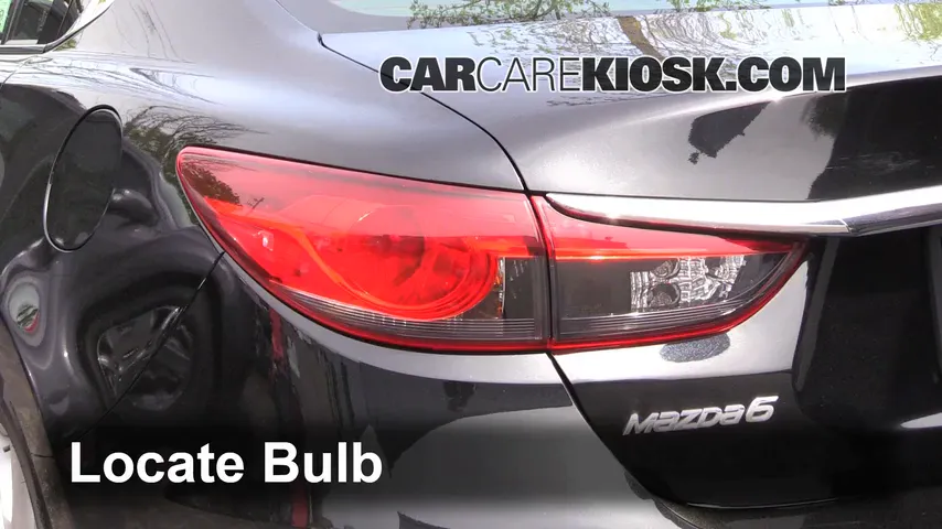 2015 Mazda 6 Sport 2.5L 4 Cyl. Sedan (4 Door) Lights Tail Light (replace bulb)